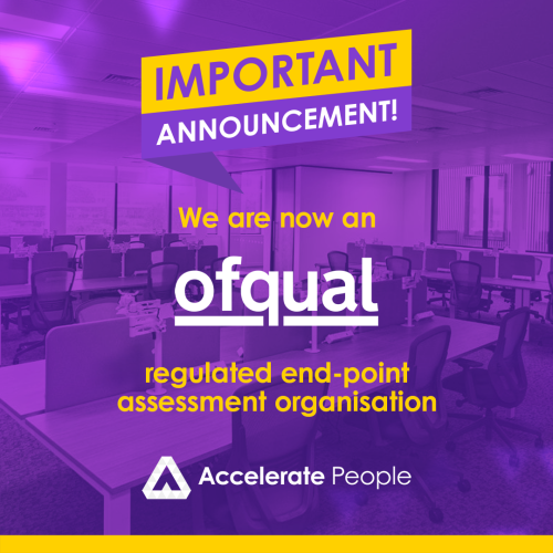 Accelerate People Ltd. are now Ofqual Registered